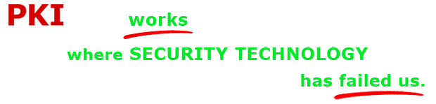 PKIDR works where security technology has failed us